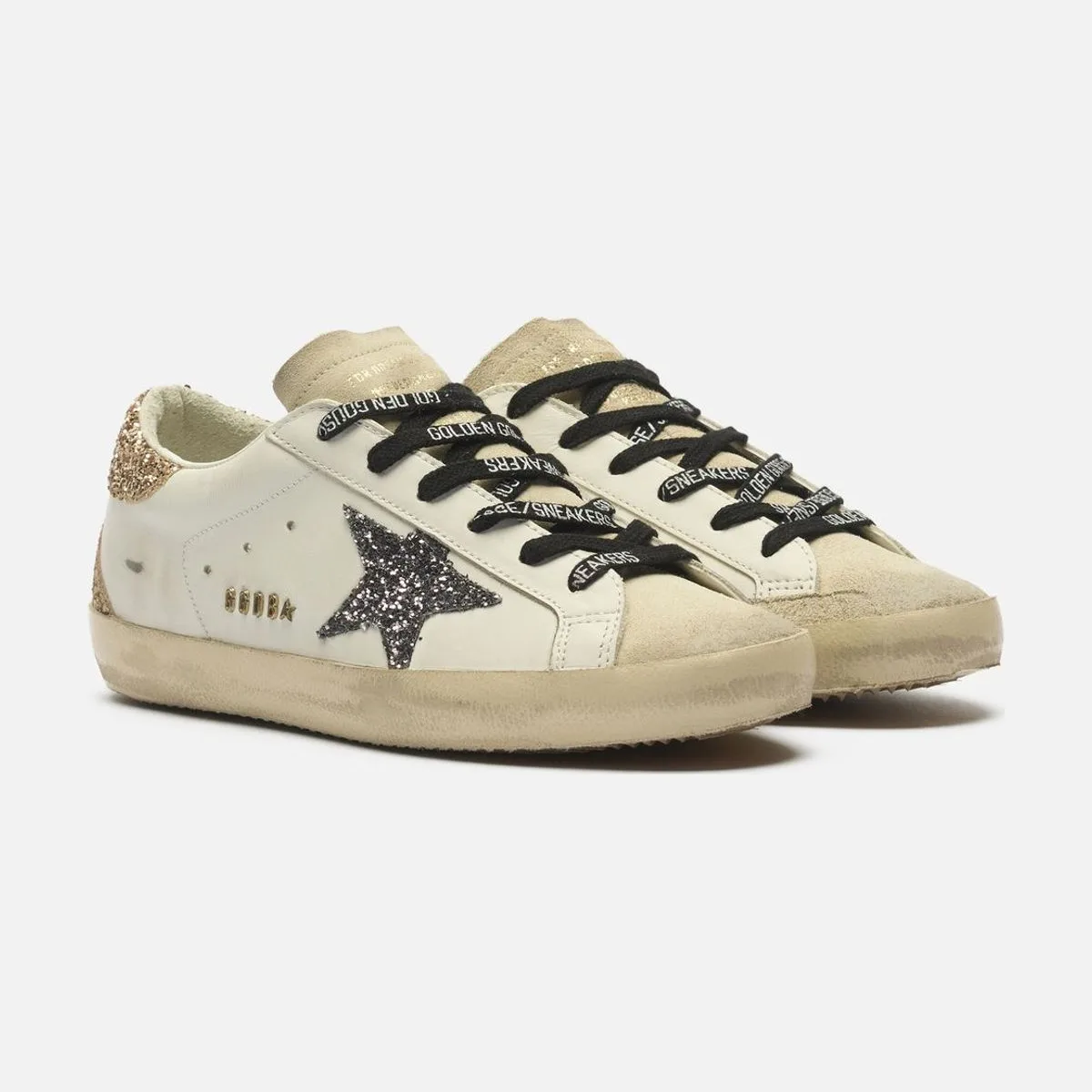 Женские кроссовки Golden Goose Super-Star Glitter Star