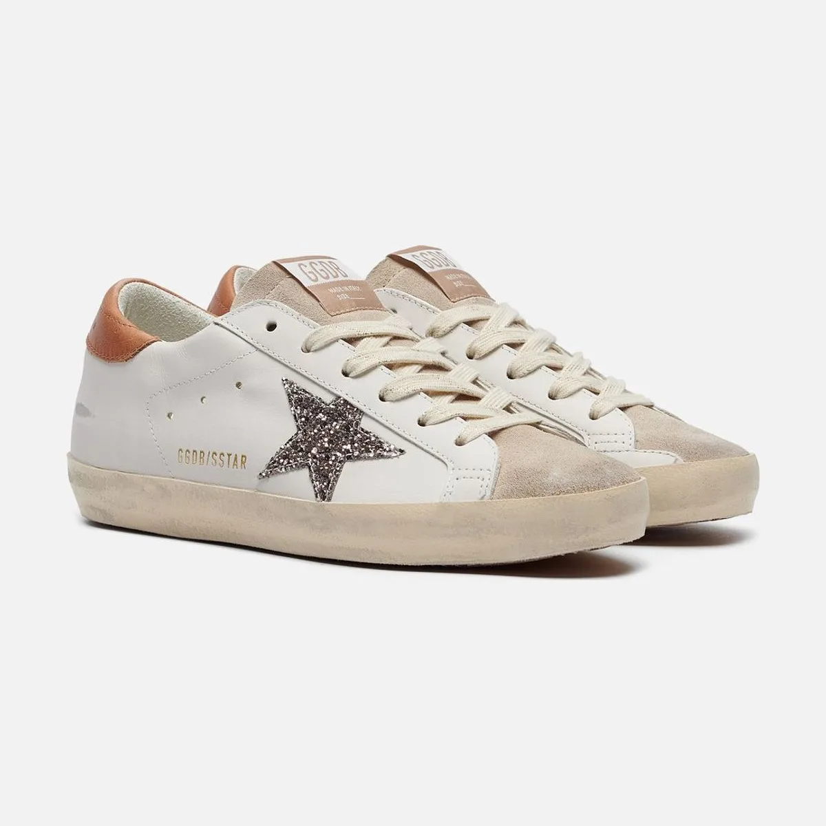 Женские кроссовки Golden Goose Super-Star Glitter Star