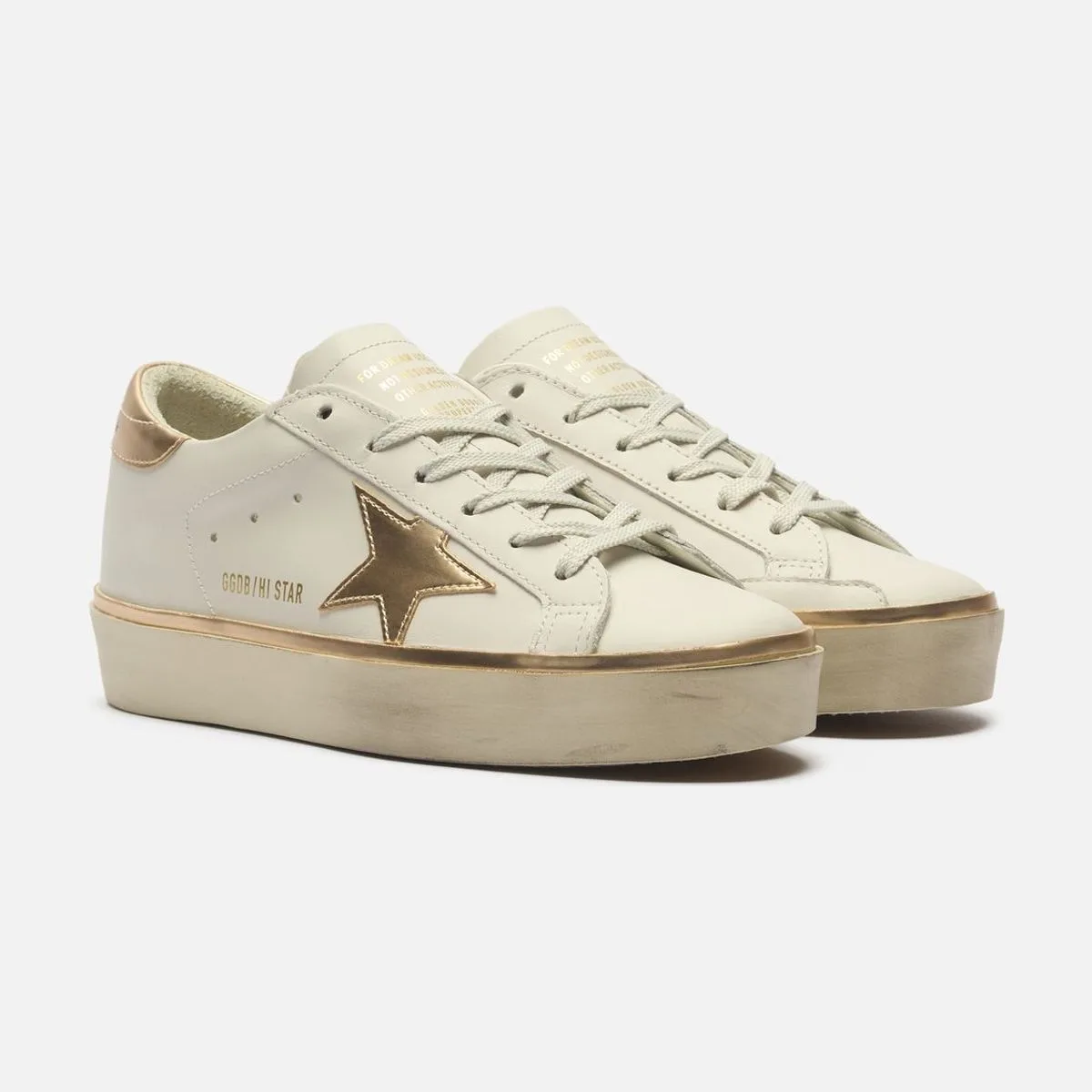 Женские кроссовки Golden Goose Hi Star Laminated Bio Based Star