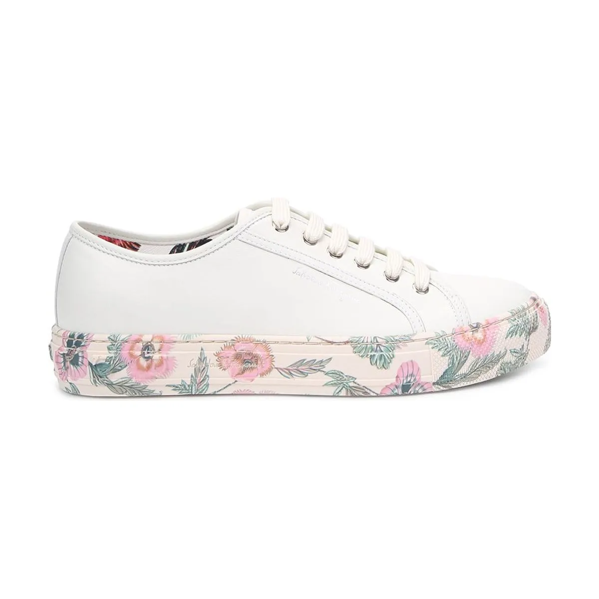 Женские кеды Ferragamo кожаные Gancini