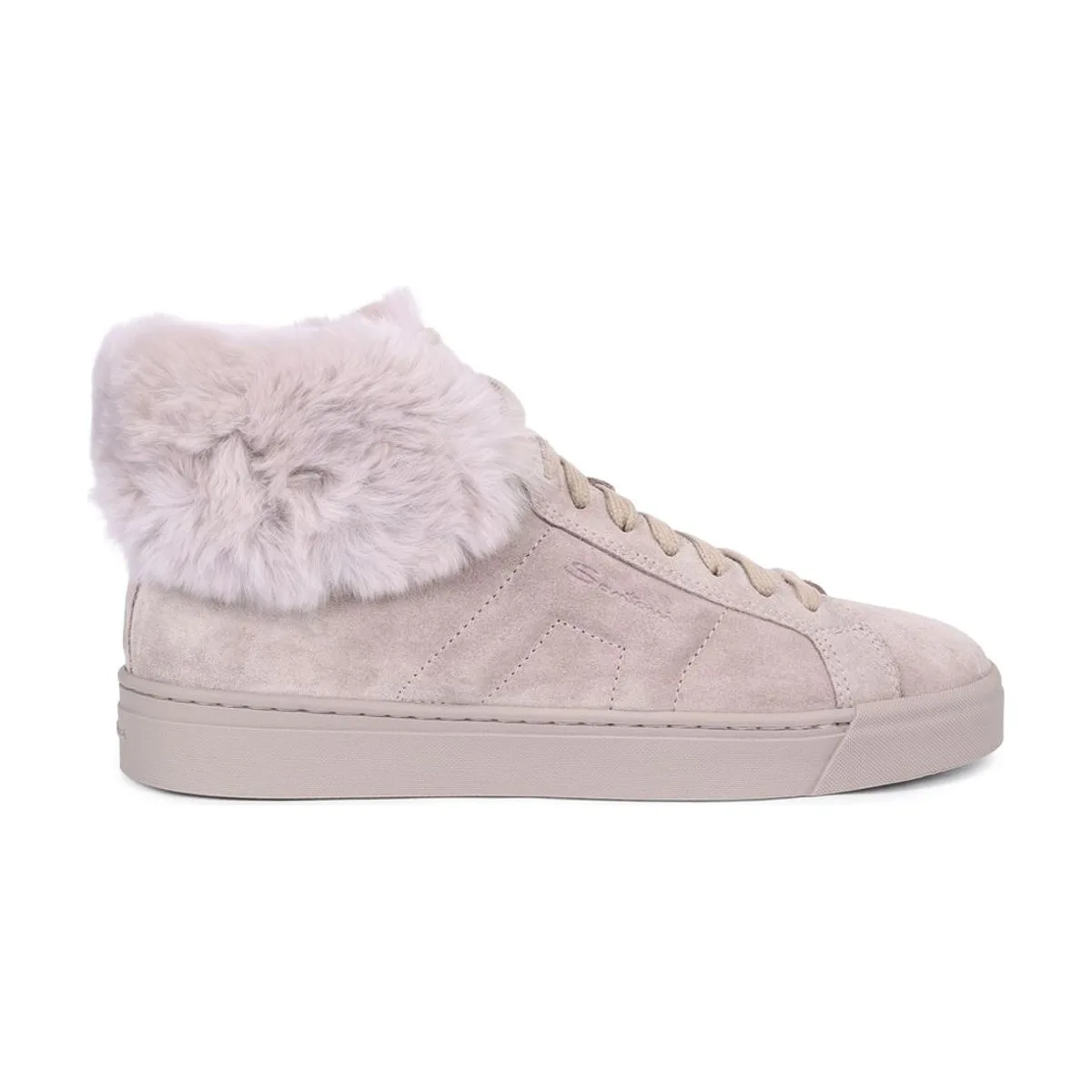Женские кеды Santoni замшевые на меху