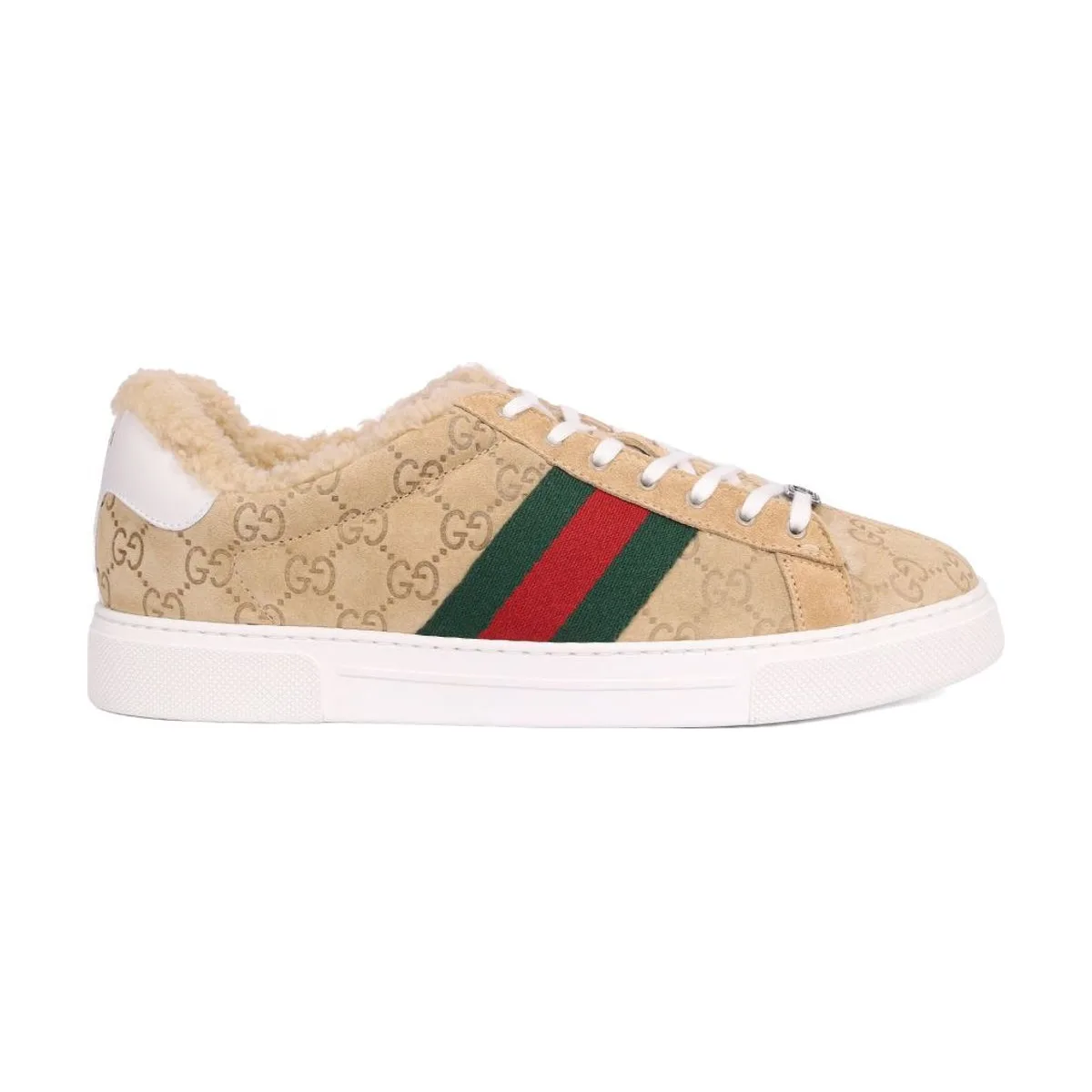 Мужские кеды Gucci замшевые Ace