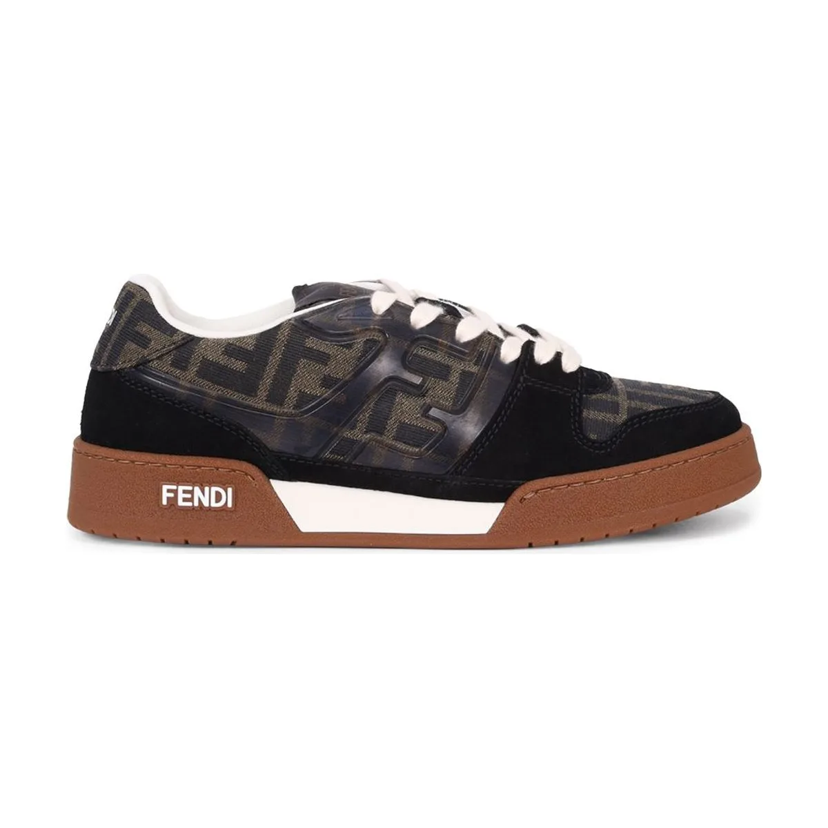 Женские кеды Fendi комбинированные