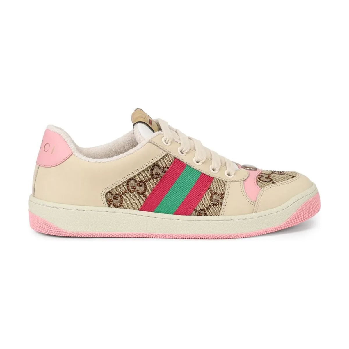 Женские кеды Gucci комбинированные