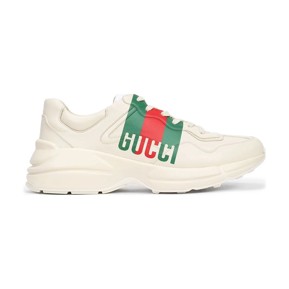 Мужские кроссовки Gucci кожаные Rhyton