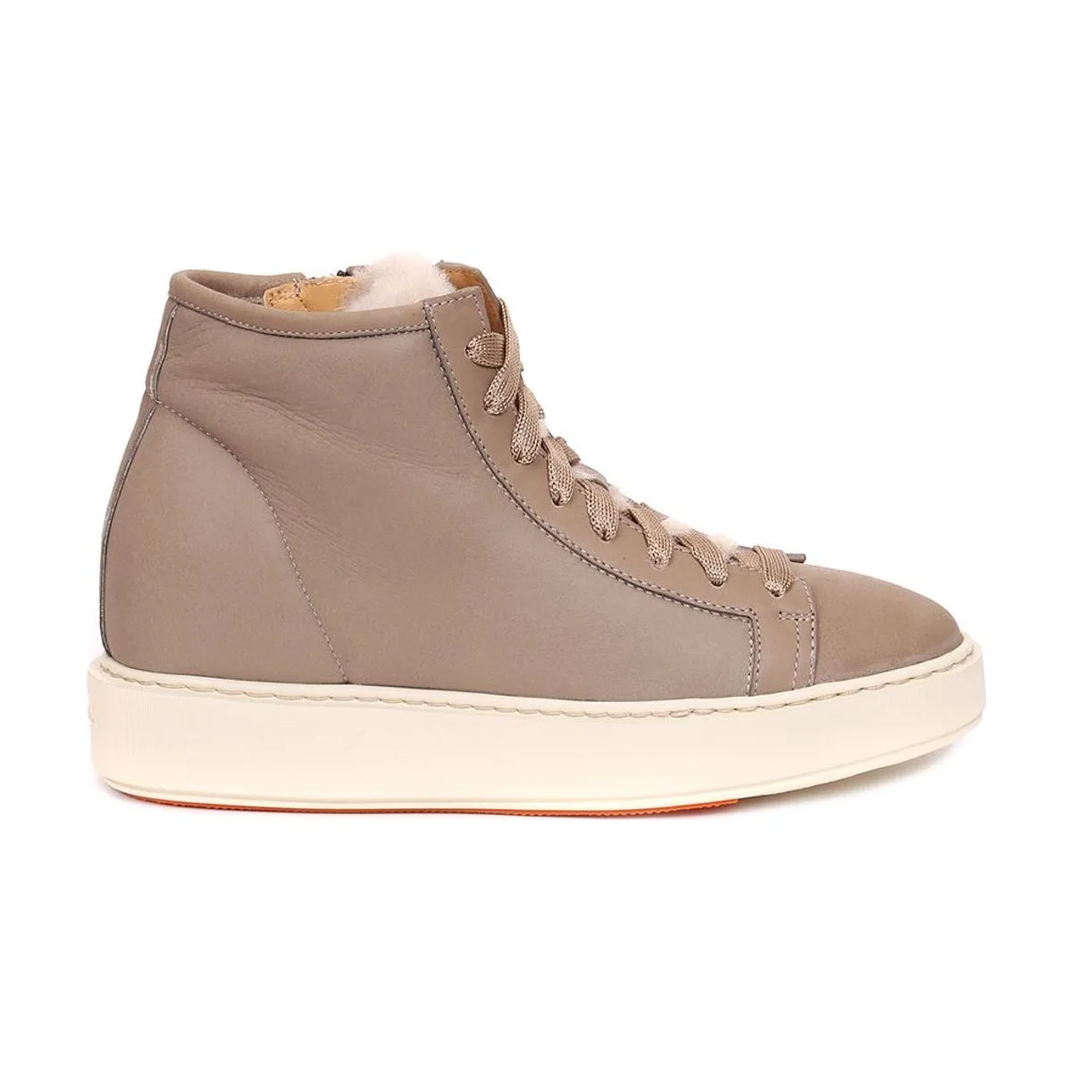 Женские кеды Santoni кожаные на меху