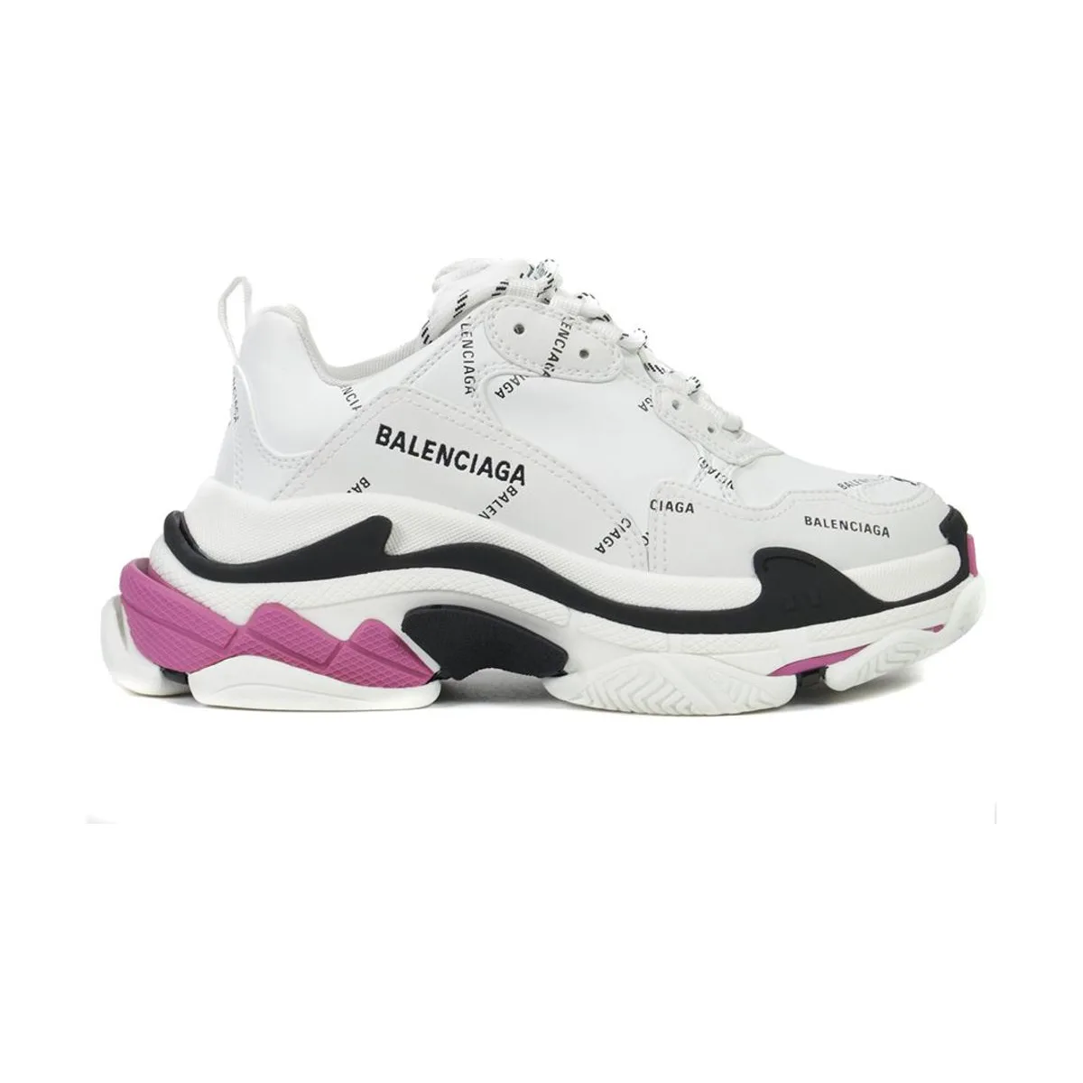 Женские кроссовки Balenciaga комбинированные Triple S