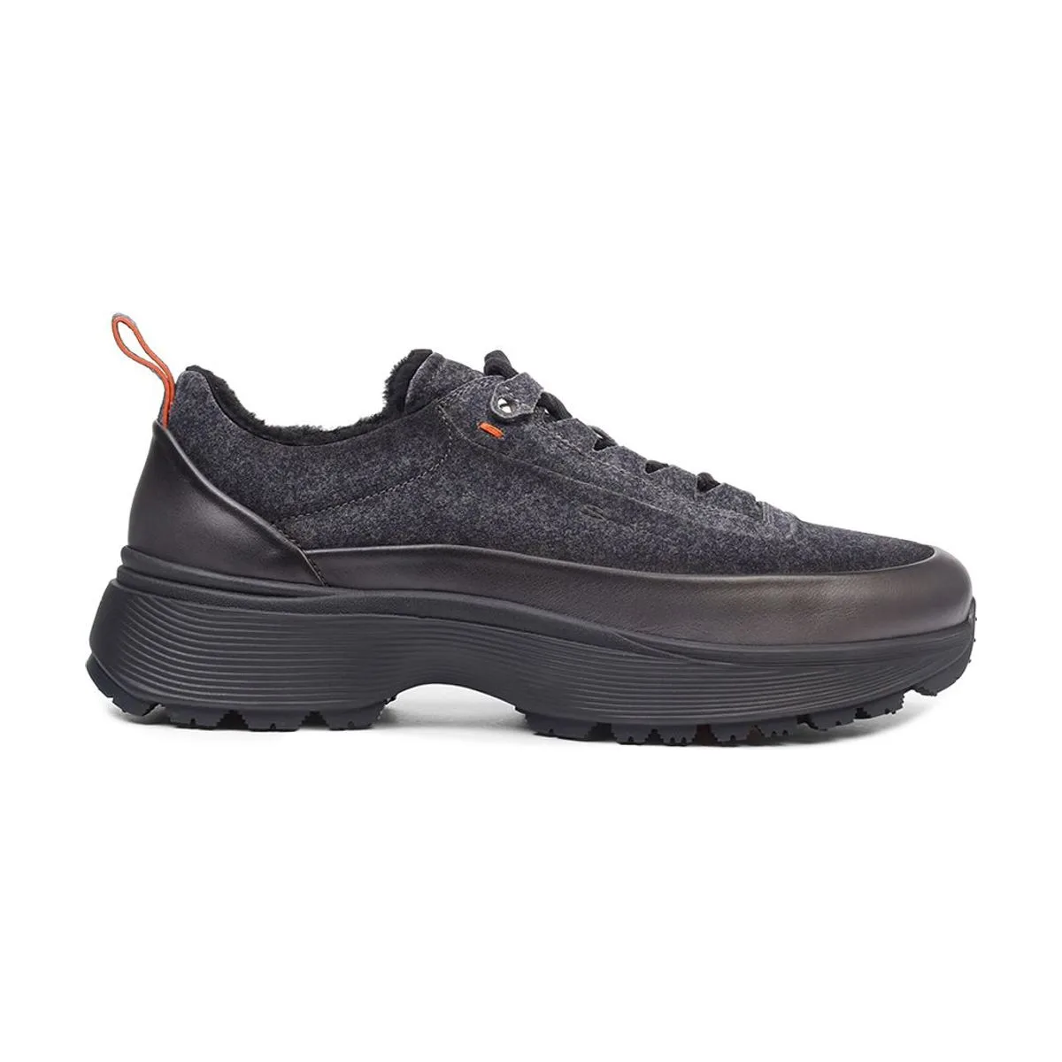 Мужские кроссовки Santoni комбинированные на меху